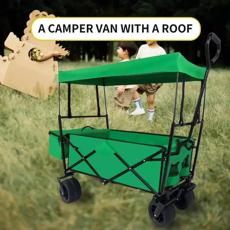 Carrello pieghevole TROPOW C verde per campeggio/spesa (confezione da 1)