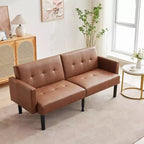 Divano Letto Futon, Divanetto Compatto, Divano Letto Moderno di Metà Secolo, Divano Convertibile