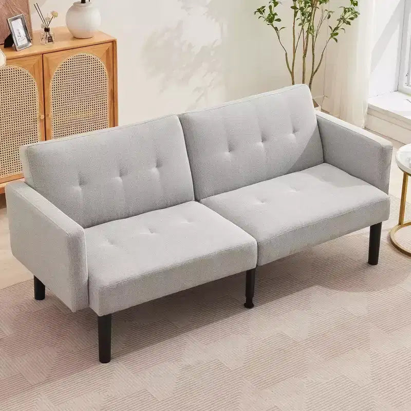 Divano Letto Futon, Divanetto Compatto, Divano Letto Moderno di Metà Secolo, Divano Convertibile