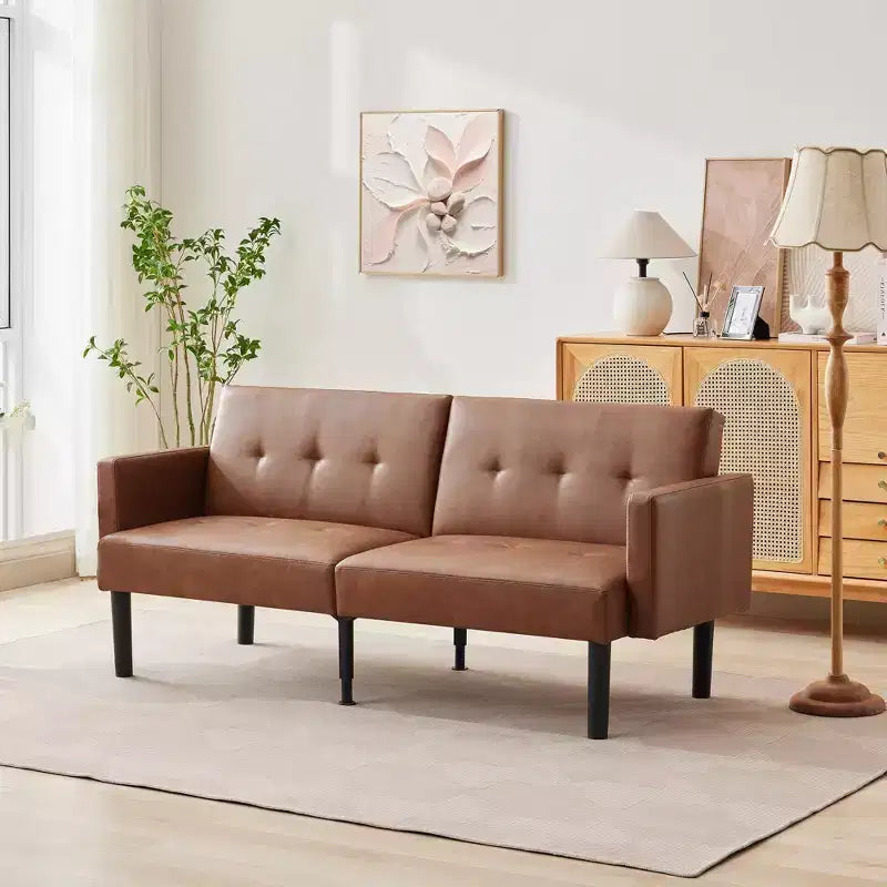 Divano Letto Futon, Divanetto Compatto, Divano Letto Moderno di Metà Secolo, Divano Convertibile