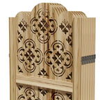 MAYEERTY divisorio pieghevole in legno da 95*67 pollici, paravento autoportante per interni, 6 pannelli, marrone