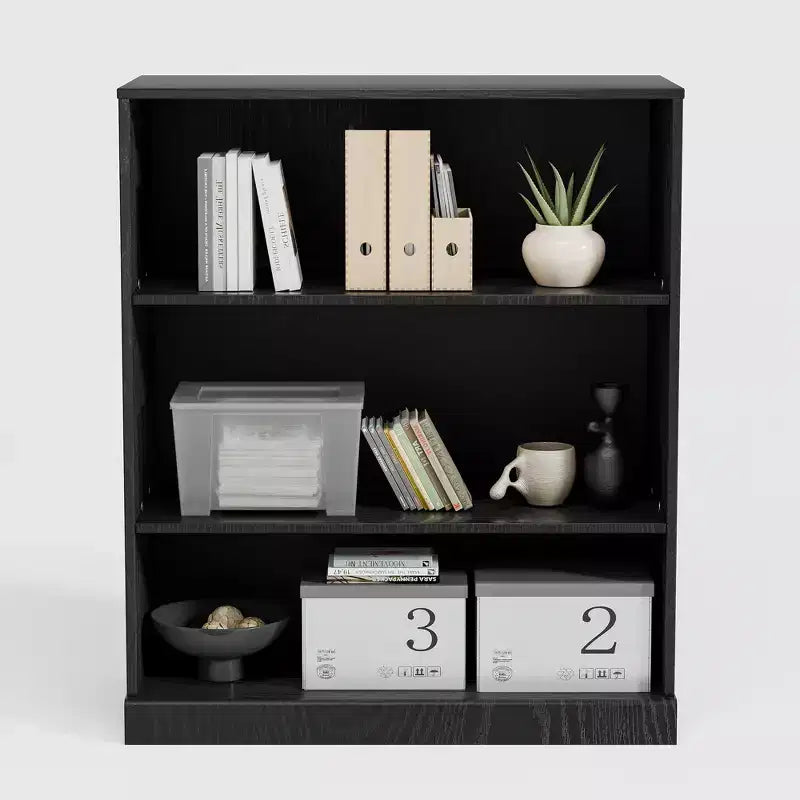 MAYEERTY Armadietto autonomo Armadietto decorativo in legno per casa, ufficio, piccoli spazi, nero, 36*31*16 pollici