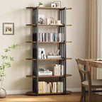Libreria, scaffale a 6 ripiani, unità di stoccaggio industriale a colonna