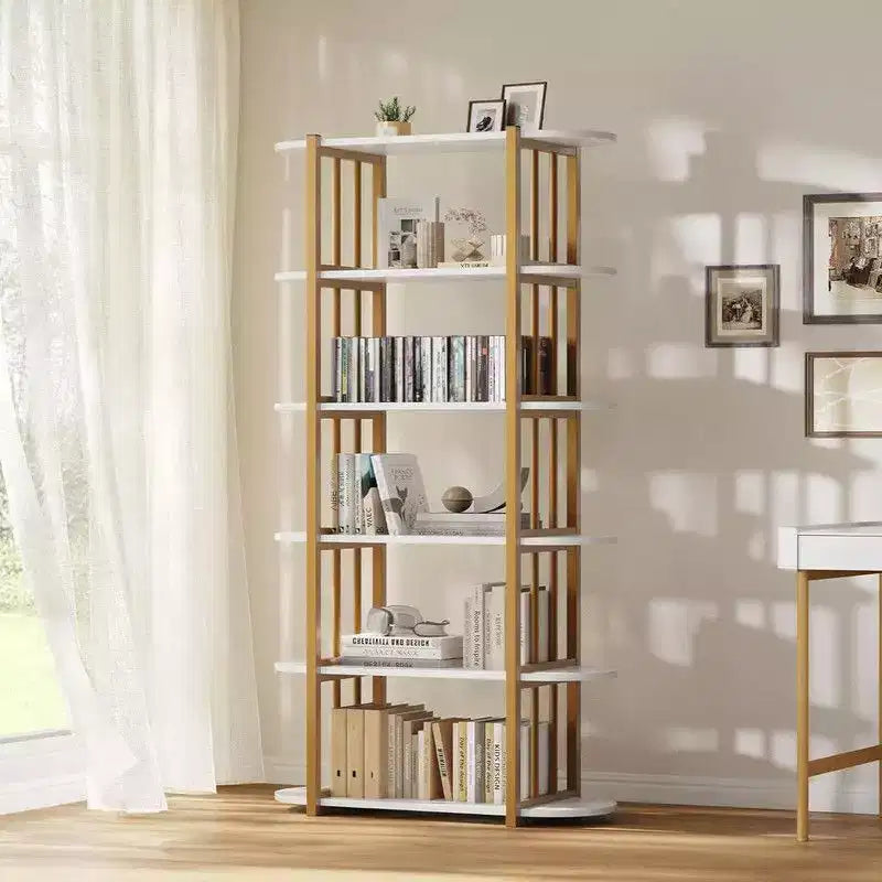 Bookshelf, 6 Tier Bookshelves,Industrial Free Standing Storage Shelving Unit