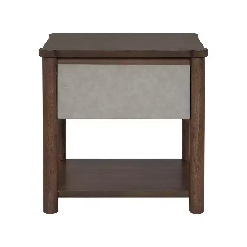 Christopher Knight Home Eliana Comodino Moderno Rustico in Legno con Cassetto e Ripiano Aperto