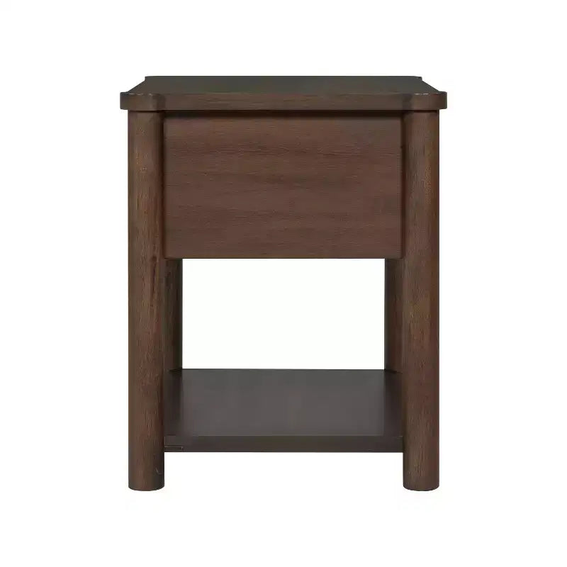 Christopher Knight Home Eliana Comodino Moderno Rustico in Legno con Cassetto e Ripiano Aperto