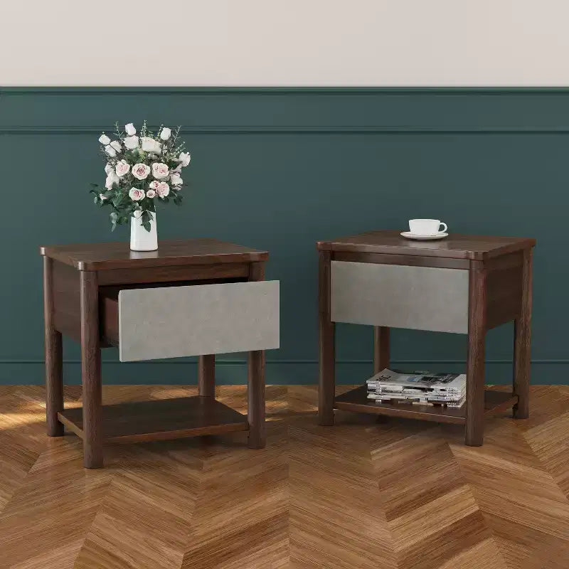 Christopher Knight Home Eliana Comodino Moderno Rustico in Legno con Cassetto e Ripiano Aperto