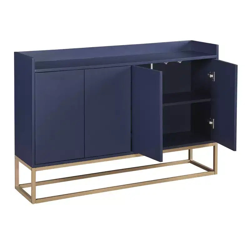 Okak Credenza Elegante, Mobile Buffet con 4 Ante e 4 Ripiani, Mobile Contenitore per Soggiorno, Sala da Pranzo, Cucina