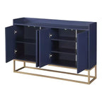 Okak Credenza Elegante, Mobile Buffet con 4 Ante e 4 Ripiani, Mobile Contenitore per Soggiorno, Sala da Pranzo, Cucina