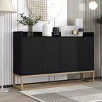 Okak Credenza Elegante, Mobile Buffet con 4 Ante e 4 Ripiani, Mobile Contenitore per Soggiorno, Sala da Pranzo, Cucina