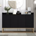 Okak Credenza Elegante, Mobile Buffet con 4 Ante e 4 Ripiani, Mobile Contenitore per Soggiorno, Sala da Pranzo, Cucina