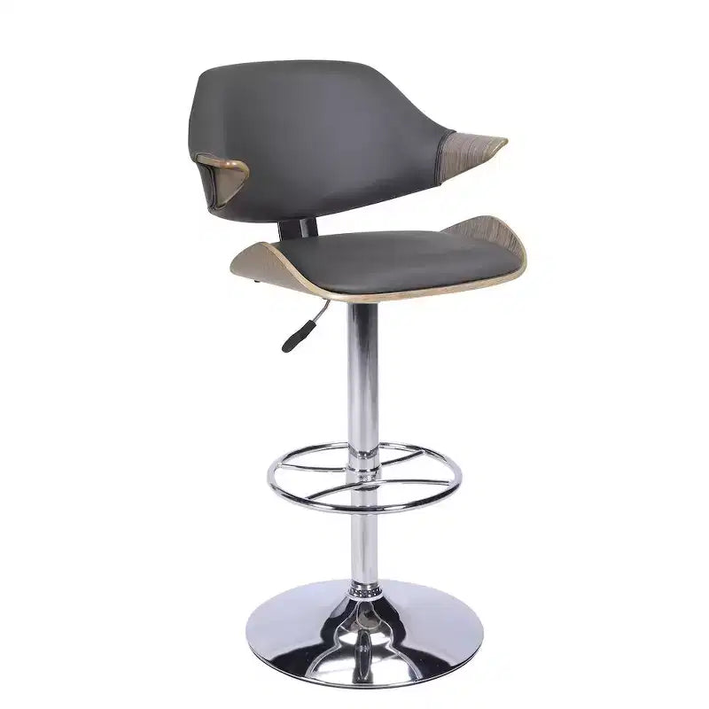 Chintaly Imports,Curved Back Pneumatic-Adjustable Stool