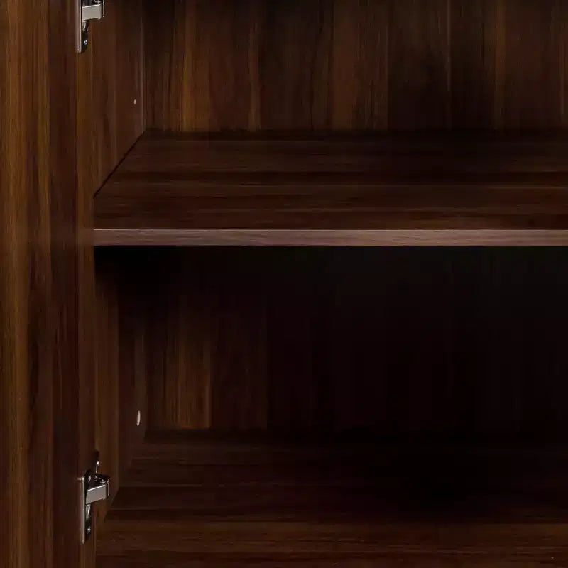 GDFStudio Leonie Credenza Rustica da 150 cm Mobile Contenitore a 4 Ante con Ripiani Regolabili