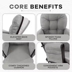 Set Glider e Ottomana da Cameretta Home Imports Emporium per Allattamento e Relax