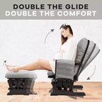 Set Glider e Ottomana da Cameretta Home Imports Emporium per Allattamento e Relax