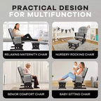 Set Glider e Ottomana da Cameretta Home Imports Emporium per Allattamento e Relax