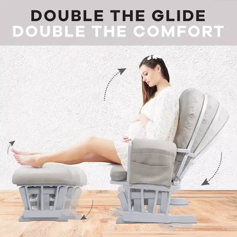 Set Glider e Ottomana da Cameretta Home Imports Emporium per Allattamento e Relax