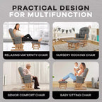 Set Glider e Ottomana da Cameretta Home Imports Emporium per Allattamento e Relax