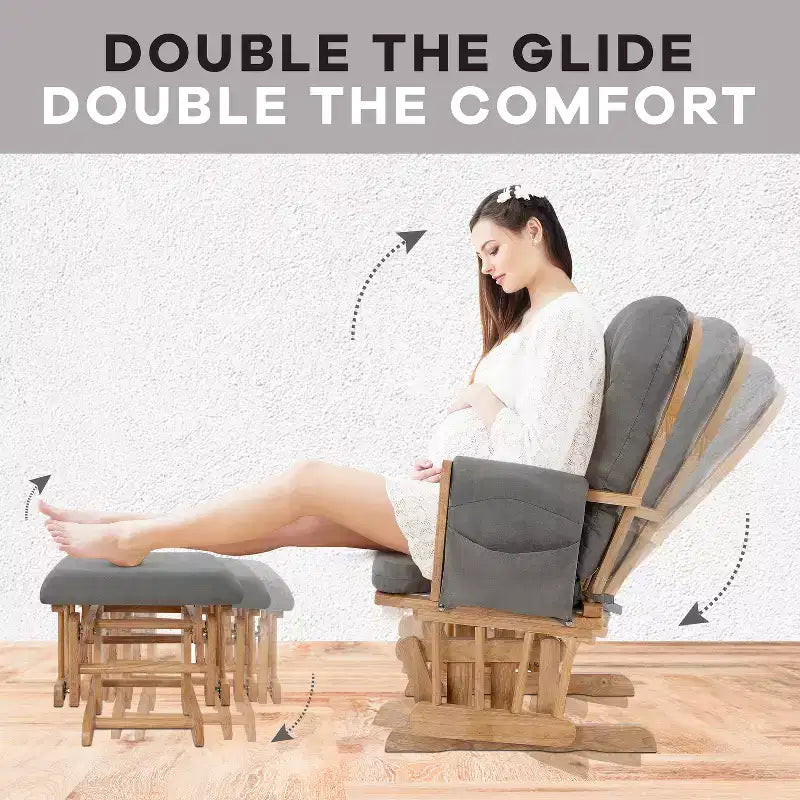 Set Glider e Ottomana da Cameretta Home Imports Emporium per Allattamento e Relax