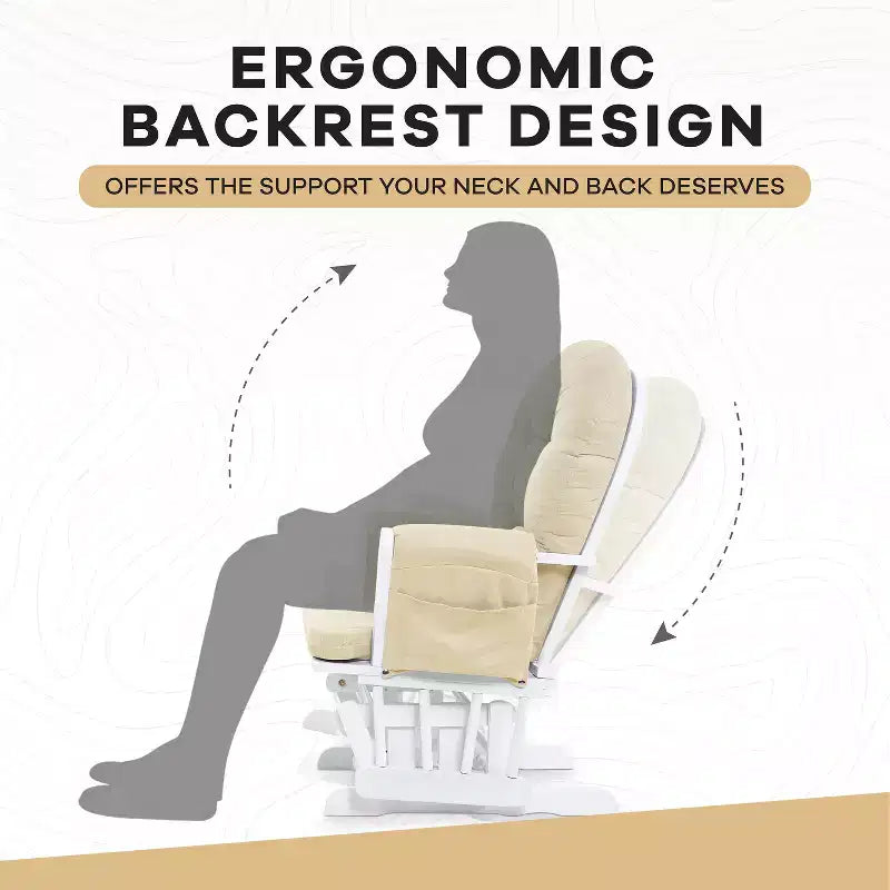 Set Glider e Ottomana da Cameretta Home Imports Emporium per Allattamento e Relax