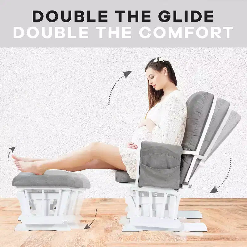 Set Glider e Ottomana da Cameretta Home Imports Emporium per Allattamento e Relax