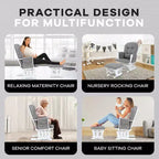 Set Glider e Ottomana da Cameretta Home Imports Emporium per Allattamento e Relax