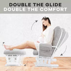 Set Glider e Ottomana da Cameretta Home Imports Emporium per Allattamento e Relax