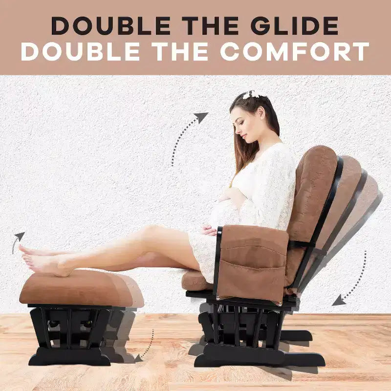 Set Glider e Ottomana da Cameretta Home Imports Emporium per Allattamento e Relax