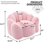 Poltrona a Sacco Moderna Okak, Poltrone a Botte con Memory Foam, Poltrona Piccola da Salotto, Ufficio, Appartamento