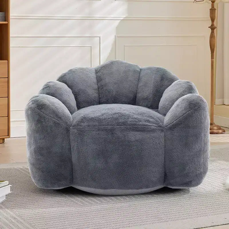 Poltrona a Sacco Moderna Okak, Poltrone a Botte con Memory Foam, Poltrona Piccola da Salotto, Ufficio, Appartamento