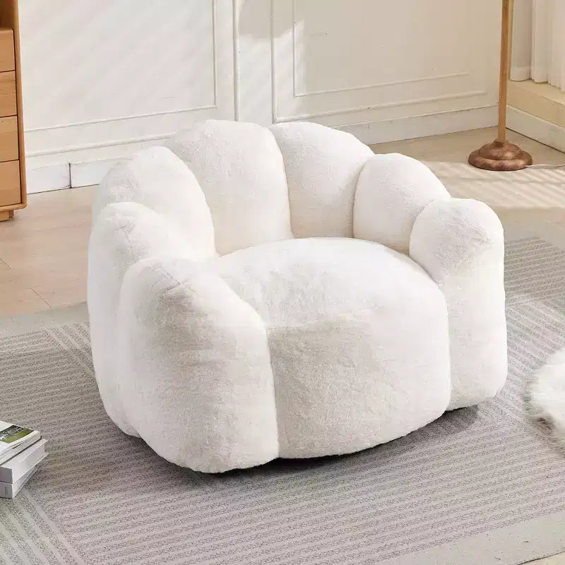 Poltrona a Sacco Moderna Okak, Poltrone a Botte con Memory Foam, Poltrona Piccola da Salotto, Ufficio, Appartamento