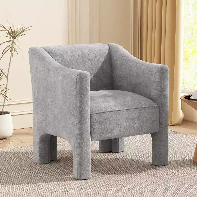Christopher Knight Home Adela Sedia da salotto moderna americana in ciniglia con schienale a botte