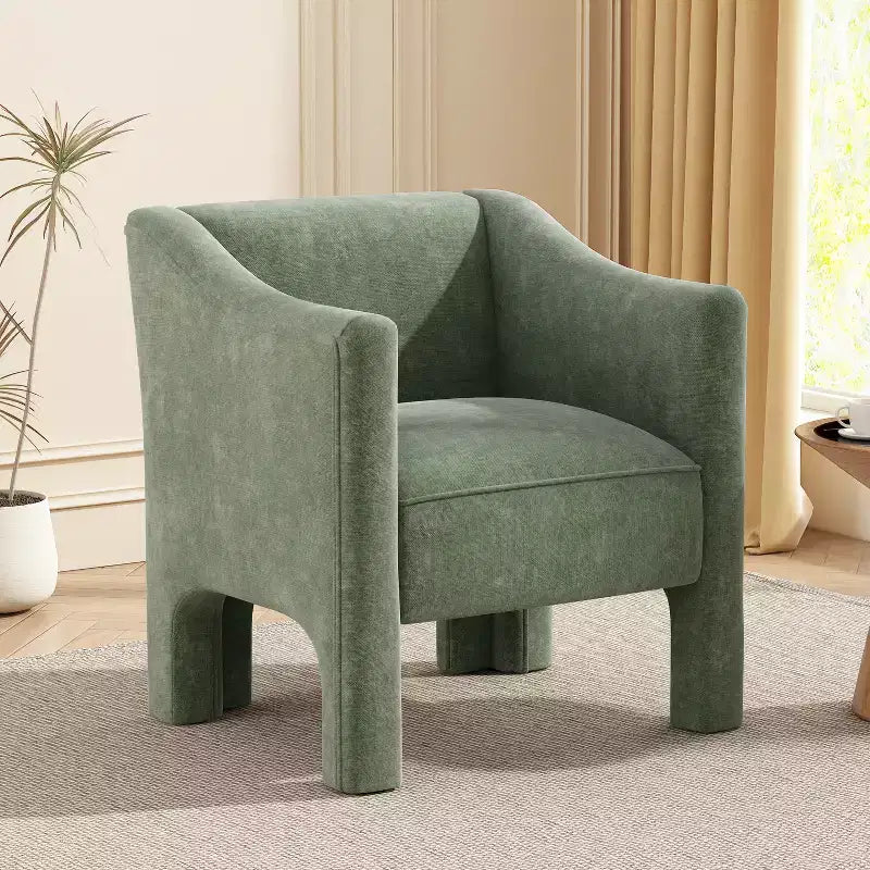 Christopher Knight Home Adela Sedia da salotto moderna americana in ciniglia con schienale a botte