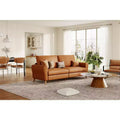 84 Modern Sofa, 3 Seater Upholstered Sofa with Streamlined Arms, Deep Seat Sleeper Sofa for Living Room Bedroom Apartment