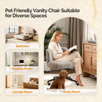 Poltrona girevole Karl Home | Velluto Felpato Base in bronzo antico con ruote