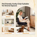 Poltrona girevole Karl Home | Velluto Felpato Base in bronzo antico con ruote