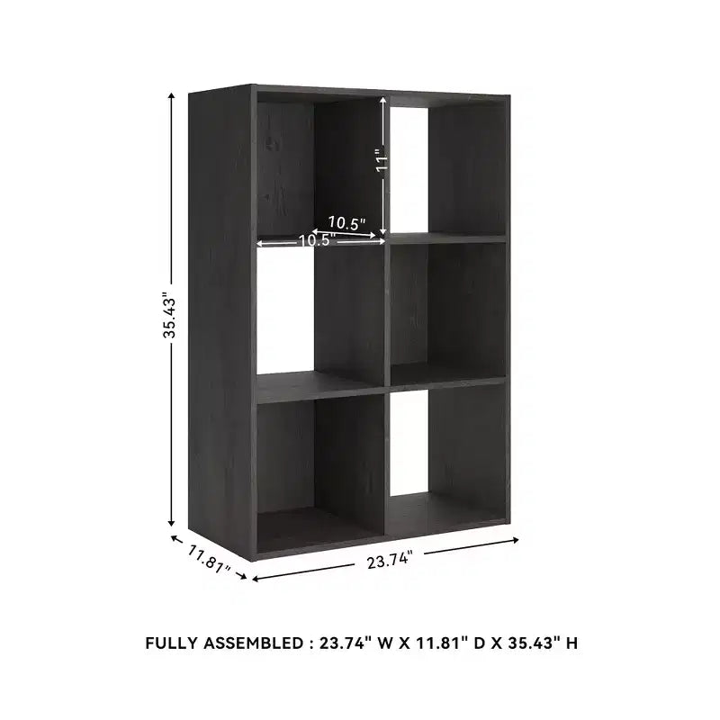 Signature Design by Ashley, Organizer Contenitore a 6 Cubi - Libreria Aperta Versatile e Unità Espositiva per l'Organizzazione della Casa Moderna