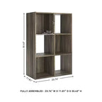 Signature Design by Ashley, Organizer Contenitore a 6 Cubi - Libreria Aperta Versatile e Unità Espositiva per l'Organizzazione della Casa Moderna