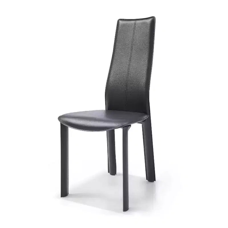 HomeStock Set di 2 sedie da pranzo in similpelle bianca da 33 pollici, una scelta chic per l'arredamento moderno e sedute versatili per la casa
