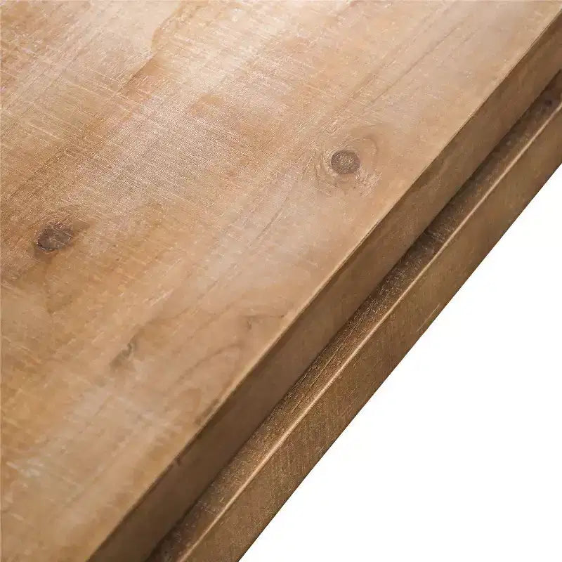 Tavolino da Caffè Rettangolare Moderno Rustico in Legno con Piano Flottante, 47 Pollici