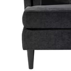 GDFStudio Ellen Chaise longue moderna in ciniglia da 53,5 pollici