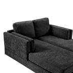 GDFStudio Ellen Chaise longue moderna in ciniglia da 53,5 pollici