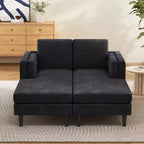 GDFStudio Ellen Modern 53.5 Chenile Upholstered Chaise Lounge Sofa