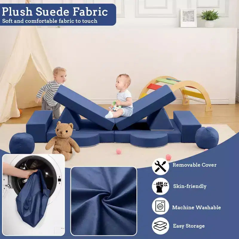 Divano da gioco componibile per bambini 12 pezzi Divano componibile per bambini per sala giochi e camera da letto