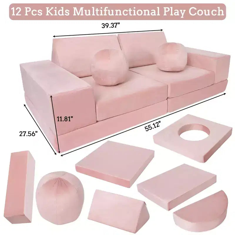 Divano da gioco componibile per bambini 12 pezzi Divano componibile per bambini per sala giochi e camera da letto