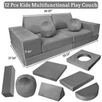 Divano da gioco componibile per bambini 12 pezzi Divano componibile per bambini per sala giochi e camera da letto