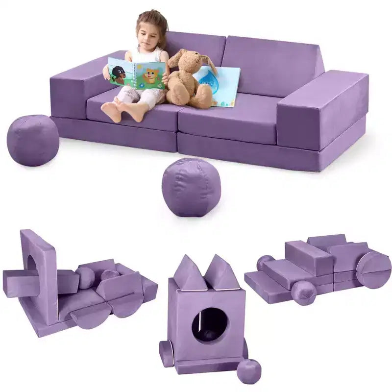 Divano da gioco componibile per bambini 12 pezzi Divano componibile per bambini per sala giochi e camera da letto