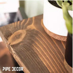 Mensola in legno RESTORE Trail Brown 24 pollici (solo legno) di Pipe Decor