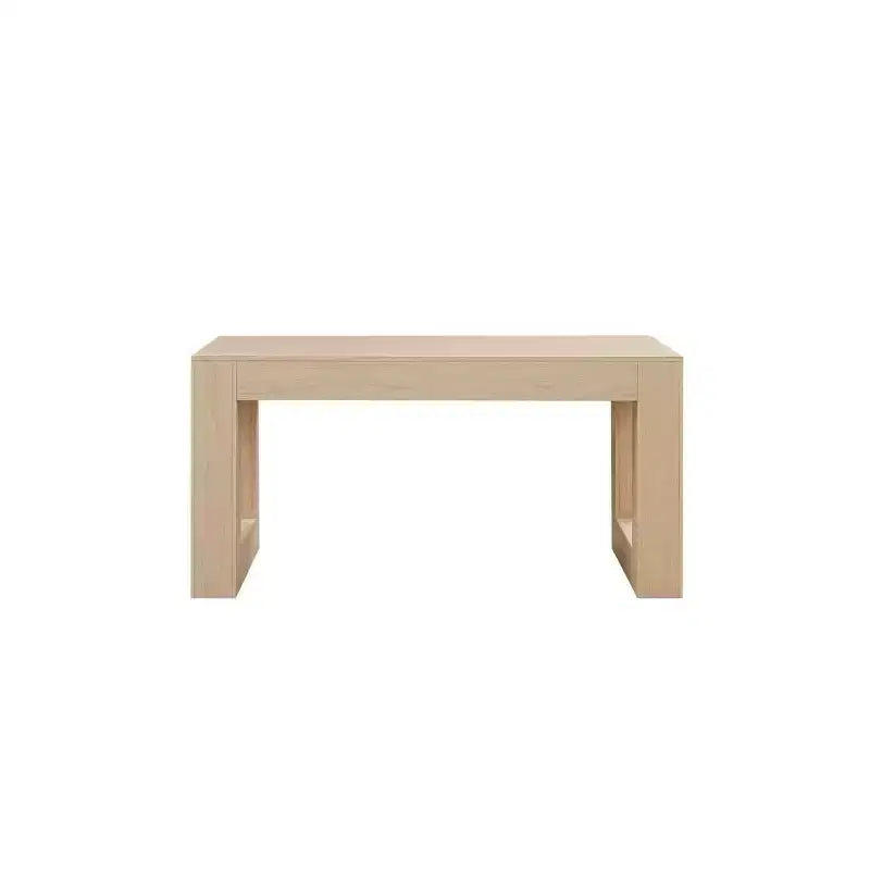 Homy Casa 63 Tavolo da Pranzo Rettangolare con Base Solida, Quercia Naturale, 4-6 Posti