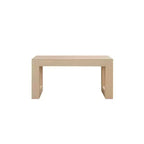 Homy Casa 63 Tavolo da Pranzo Rettangolare con Base Solida, Quercia Naturale, 4-6 Posti